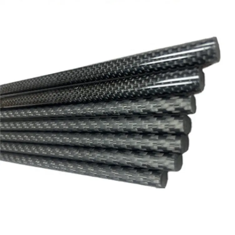 Varillas de fibra de carbono para pasatiempos de RC, varillas sólidas de fibra de carbono, alta rígida, 3k, OD3.5 x 1000mm