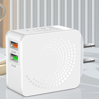 Chargeur rapide double USB 2.4A pour téléphone portable, prise US/EU/UK 12V/24V, prix usine
