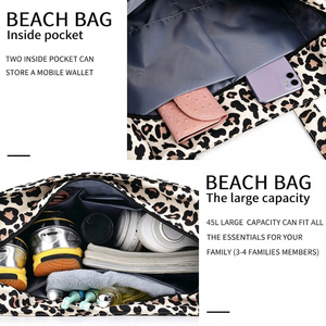 Custom Gym Large Sand Proof Waterproof Grocery Shopping Handbag Women Canvas Beach <b>Tote</b> <b>Bag</b> <b>With</b> Wet <b>Pocket</b> - Product Image 5