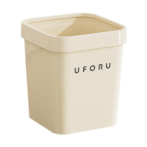 Uforu Rectangular Trash Can 0.65kg Indoor Waste <b>Bin</b> For Living Room Bathroom - Product Image 1