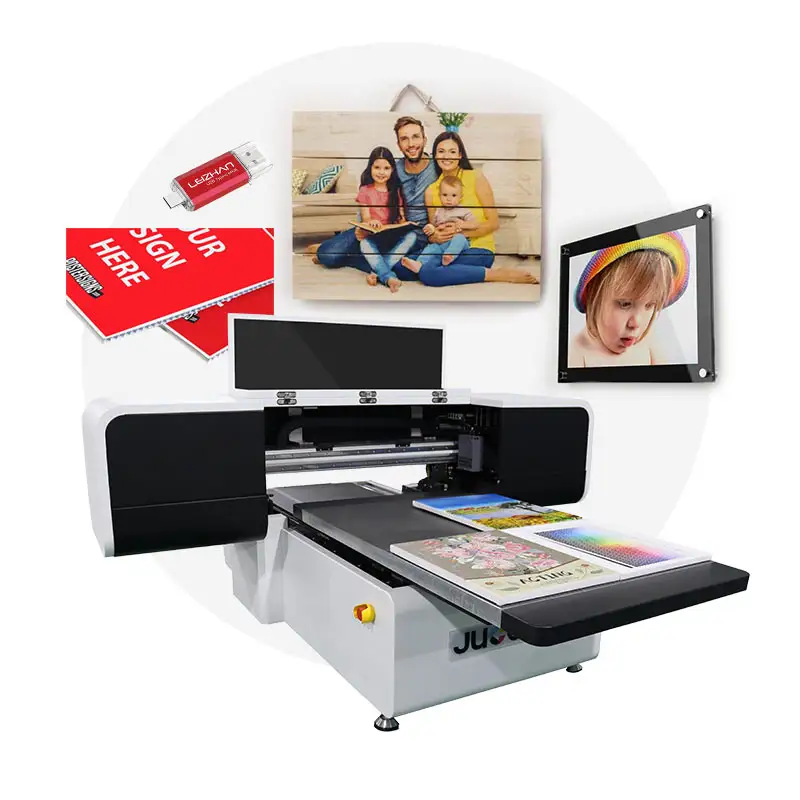 Jucolor高精度6090デジタルUVプリンター、10色印刷用の3個の3200ヘッド