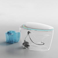 Sanitaire intelligent WC WC en forme d'oeuf Placard à eau Salle de bain Céramique Siège automatique monté au sol Cuvette de toilette électrique intelligente
