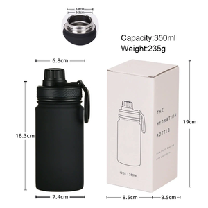 Botella Aislada al Vacío de Acero Inoxidable 304 de 350 ml, Termo Portátil a Prueba de Fugas con Tapa para Viajes al Aire Libre, Oficina, Gimnasio - Product Image 2