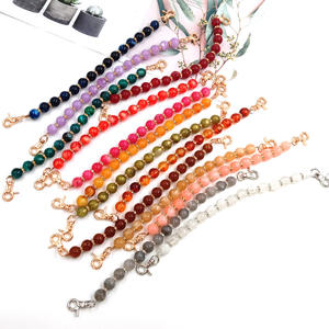 नए प्लास्टिक/राल एब्स रंगीन पत्थर के बीड हैंगिंग चेन के सामान हैंडबैग चेन गुंग्झू मॉडल - Product Image 2