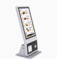 Système de point de vente tactile pour supermarché avec imprimante et lecteur de codes-barres, kiosque de paiement