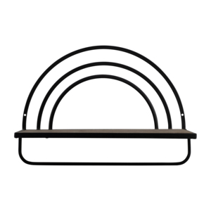 Rainbow Style <b>Wall</b> <b>Mounted</b> <b>Shelf</b> Modern Wood Metal Frame Storage Organizer for Living Room Home Decor - Product Image 5
