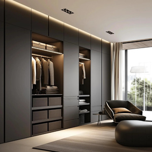 Spanish Armarios Roperos Barat MDF Wardrobe Furniture <b>Wooden</b>/plastic Customized Bedroom Built in Wardrobe - Product Image 1