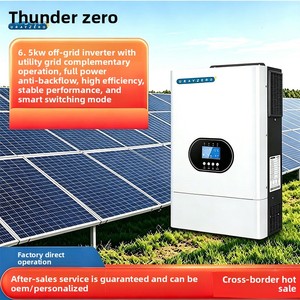 Inversor Híbrido Solar Fotovoltaico <span class=keywords><strong>Thunder</strong></span> Zero de 6.5KW, <span class=keywords><strong>DC</strong></span>/<span class=keywords><strong>AC</strong></span>, Fuera de Red, Integrado - Product Image 2