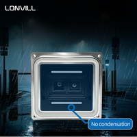 LONVILL Scanner de codes QR étanche en acier inoxydable à vide, longue portée 2M, pour l'entrée et la sortie des parkings extérieurs