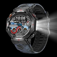 Reloj Inteligente Deportivo CRG39 con GPS, Iluminación LED, Resistente al Agua 30m, Monitor de Ritmo Cardíaco y Asistente de Voz con IA