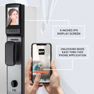 Cerradura Inteligente para Puerta con Huella Dactilar, Reconocimiento Facial, Contraseña (Código), Control por Aplicación, Sistema de Seguridad Tuya para Puerta de Madera - Product Image 2