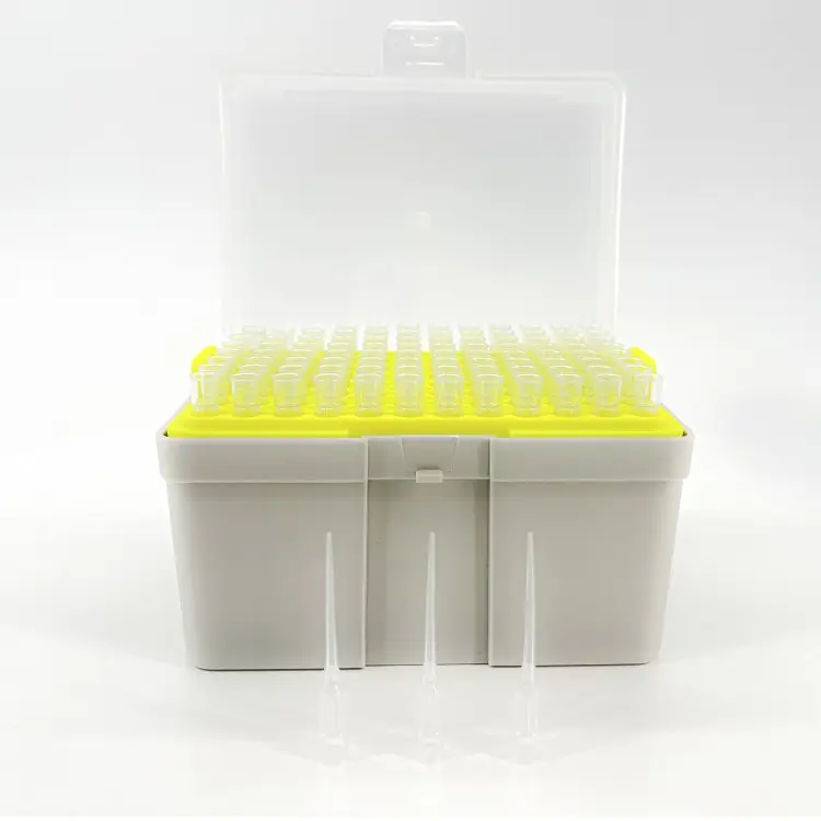 200ul phòng thí nghiệm Nguồn cung cấp hàng tiêu dùng dùng một lần duy trì thấp vô trùng phổ phù hợp với rainin Pipette Mẹo mà không cần bộ lọc
