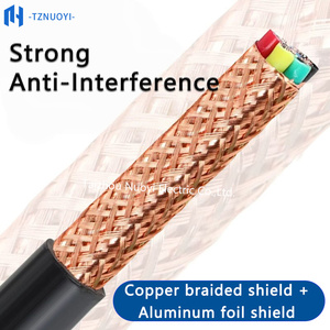 Câble électrique flexible RVVP, câble audio, câble d'alimentation blindé en cuivre isolé PVC, conducteurs toronnés 0,2 mm-1,5 mm, 2-6 conducteurs, 100 m, <span class=keywords><strong>chauffage</strong></span> - Product Image 4