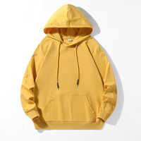 Vente en gros de sweats à capuche personnalisables pour hommes nouveau couple pull à capuche décontracté sport solide 100% coton logo personnalisé d'automne
