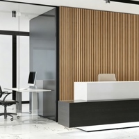 Panneau mural acoustique en bois à lattes, diffuseur de son, panneaux muraux en bois pour la décoration intérieure moderne, bricolage
