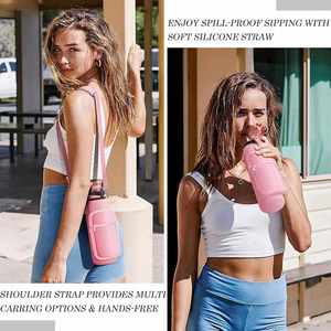 กระเป๋าใส่ขวดน้ำดื่มนีโอพรีนสายคล้องไหล่ปรับได้ดีไซน์เป็นมิตรกับสิ่งแวดล้อมสำหรับการเดินทาง - Product Image 3