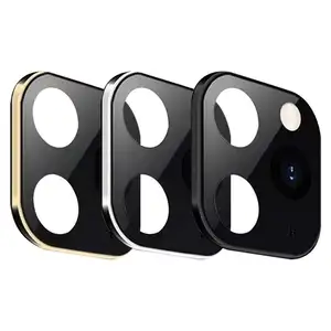 Temperli cam saniye değişimi iPhone 11 Pro kamera Lens kapağı iPhone X XS MAX titanyum Case arka kamera lens kapağı