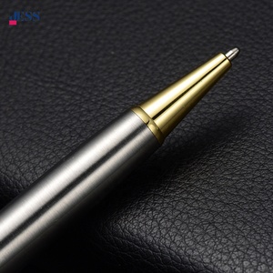 Bolígrafos de regalo de Metal con logotipo impreso personalizado Bolígrafo giratorio de acero inoxidable de alta calidad Novedad Papelería DE OFICINA DE NEGOCIOS 1,0mm - Product Image 6