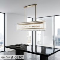 Lustre moderne en gros, luminaire de plafond de luxe en cuivre et fer, lampe en verre, suspension pour salon