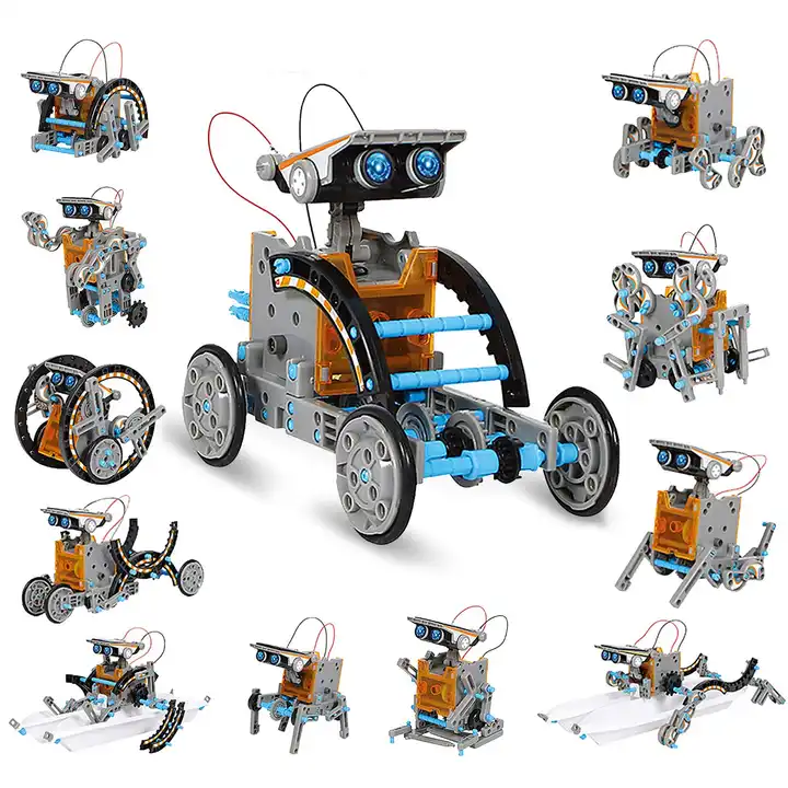 Sillbird STEM 12-in-1 Education Solar Robot Toys -190 Pieces DIY Build