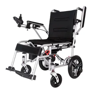 Pequeno Dobrável Automático Lightweight Electric Wheelchair Cadeira Lightweight Power Wheelchair Luxo Elétrica para Adultos