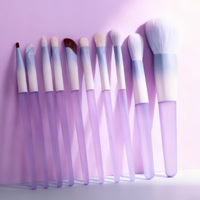 Ensemble de pinceaux à maquillage professionnels en poils doux et vegan pour poudre, fond de teint, estompage, pinceaux à maquillage