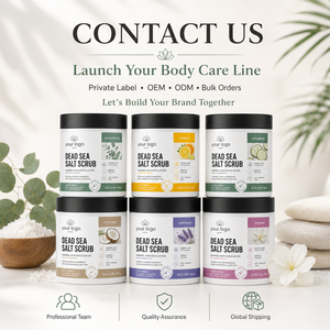 Set de Exfoliantes Corporales de Marca Privada, 6 Opciones de Aroma, Exfolia la Piel Opaca, Elimina la Textura, Nutre en Profundidad, Exfoliante Natural con Sal del Mar Muerto - Product Image 1