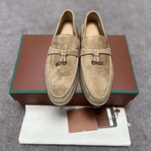 <span class=keywords><strong>Mocassini</strong></span> in Vera Pelle Multifunzionali con Fibbia e Nappine, Scarpe Basse con Suola Morbida, Calzature Casual Unisex Tinta Unita di Tendenza - Product Image 4