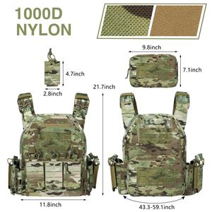 Chaleco Táctico de Nailon 1000D de Alta Calidad, Equipo Táctico, Chaleco Táctico con Placa de Liberación Rápida - Product Image 3