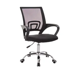 Commercio all'ingrosso relax computer girevole moderna anji comodo facile sollevabile reclinabile ergonomico maglia nera sedia da ufficio per adulti