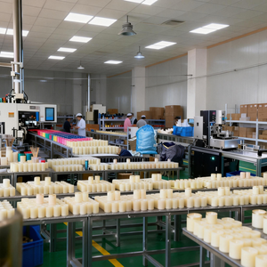 Venta al por mayor de fábrica: Vela aromática ecológica hecha a mano de cera de soja en frasco de vidrio con cristal, mecha de madera y flores secas de colores. - Product Image 5