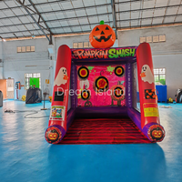 Jeu de fléchettes gonflable interactif en forme de citrouille pour les carnavals scolaires, les événements familiaux et les entreprises de location saisonnière