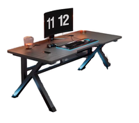 Bureau Gaming PC de Haute Qualité avec Éclairage Latéral LED RGB pour le Bureau et la Maison