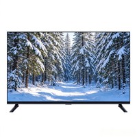 TV LED Kustom 55 65 75 inci, TV LED 4K UHD Tanpa Bingkai 43 inci
