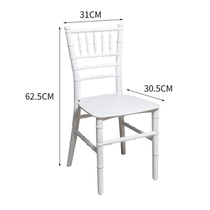 Chaises Chivari en résine plastique blanche empilables pour enfants, pour fêtes d'<span class=keywords><strong>anniversaire</strong></span> et événements - Product Image 2