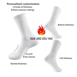 Gym Chaussettes De Luxe Qualité Mode Coton Hommes Crew Chaussettes Broderie Logo Imprimer Gym Chaussettes Personnalisées - Product Image 5