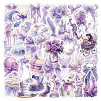300 designs, 50 pièces/ensemble, autocollants personnalisés imperméables pour enfants, collection de stickers décoratifs avec fleurs, papillons, Pikachu, hamburgers, hot-dogs