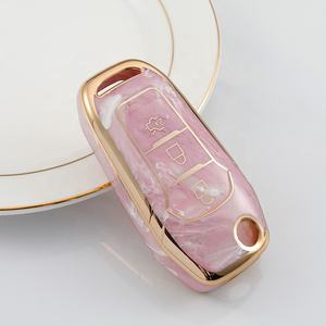 Jade TPU voiture clé étui couverture protecteur Fob adapté pour Ford Fusion Mustang F150 Edge Explorer <span class=keywords><strong>Lincoln</strong></span> MKZ 5 boutons porte-clés de voiture - Product Image 4