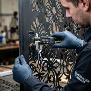 Fabrication de panneaux décoratifs en tôle découpée et gravée au laser sur mesure - Product Image 3