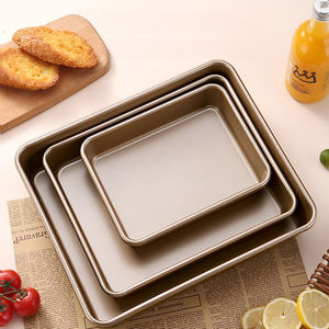 Plaque de cuisson/grille à biscuits en acier au carbone de qualité <span class=keywords><strong>alimentaire</strong></span>, antiadhésive, dorée, grande taille, écologique, pour la cuisine domestique - Vente en gros à prix réduit - Product Image 5
