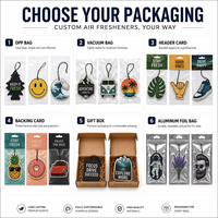 Cartes désodorisantes personnalisées pour voiture, formes découpées sur mesure, cartes désodorisantes suspendues en papier écologique absorbant