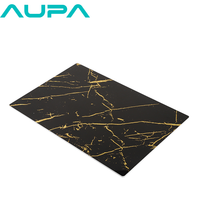 Plaque de marbre PVC gaufrée UV pour la décoration murale des hôtels, bureaux et espaces commerciaux