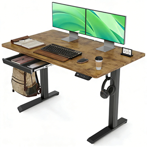 Accessoires pour <span class=keywords><strong>bureau</strong></span> électrique réglable en hauteur, <span class=keywords><strong>bureau</strong></span> ergonomique moderne en acier avec tiroir - Product Image 1