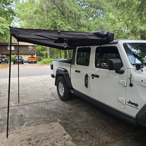 Auvent de voiture rétractable en acier inoxydable 270 avec lumières LED, tissu Oxford 420D, protection UV 50+, imperméable pour une utilisation par tous les temps - Product Image 6