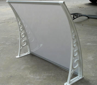 Auvent Abri Kiosque Extérieur en Polycarbonate pour Porte, Fenêtre ou Balcon