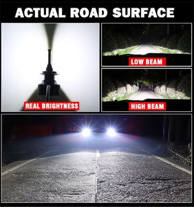 หลอดไฟหน้ารถยนต์ LED G6 120W 13000LM H4 H11 H7ท่อทองแดงคู่หลอดไฟ LED 9005 9006 12V สำหรับรถยนต์ - Product Image 5