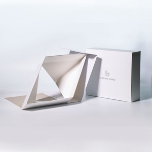 Self-Erecting Foldable Book Shaped Magnetic Closure Gift Box with Matte Finish Custom Paperboard - Product Image 1