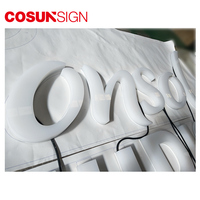 Enseigne LED 3D en acrylique suspendue pour extérieur, salon et entreprise, avec protection IP65, taille personnalisée pour entreprises et hôpitaux