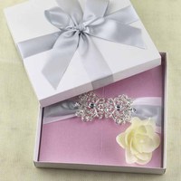 Carte d'invitation de mariage de luxe rose à couverture rigide, boîte cadeau pour Noël et la fête des mères