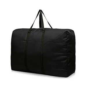 Bolsas de equipaje móviles de almacenamiento de edredón de ropa de tela Oxford impermeable resistente de gran capacidad